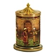 Cylindrical metal tin canister